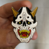 Soft Enamel Pins skull hannya