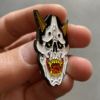 Soft Enamel Pins skull hannya