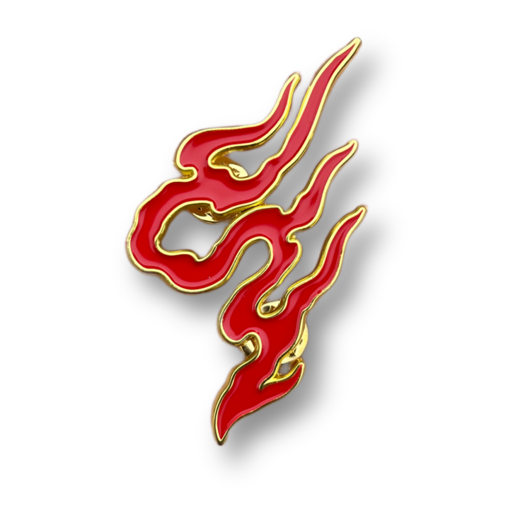 RED FLAME | South Ink Tattoo | Soft Enamel Pins