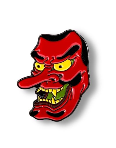 Soft Enamel pin Tengu by Fabio Gargiulo